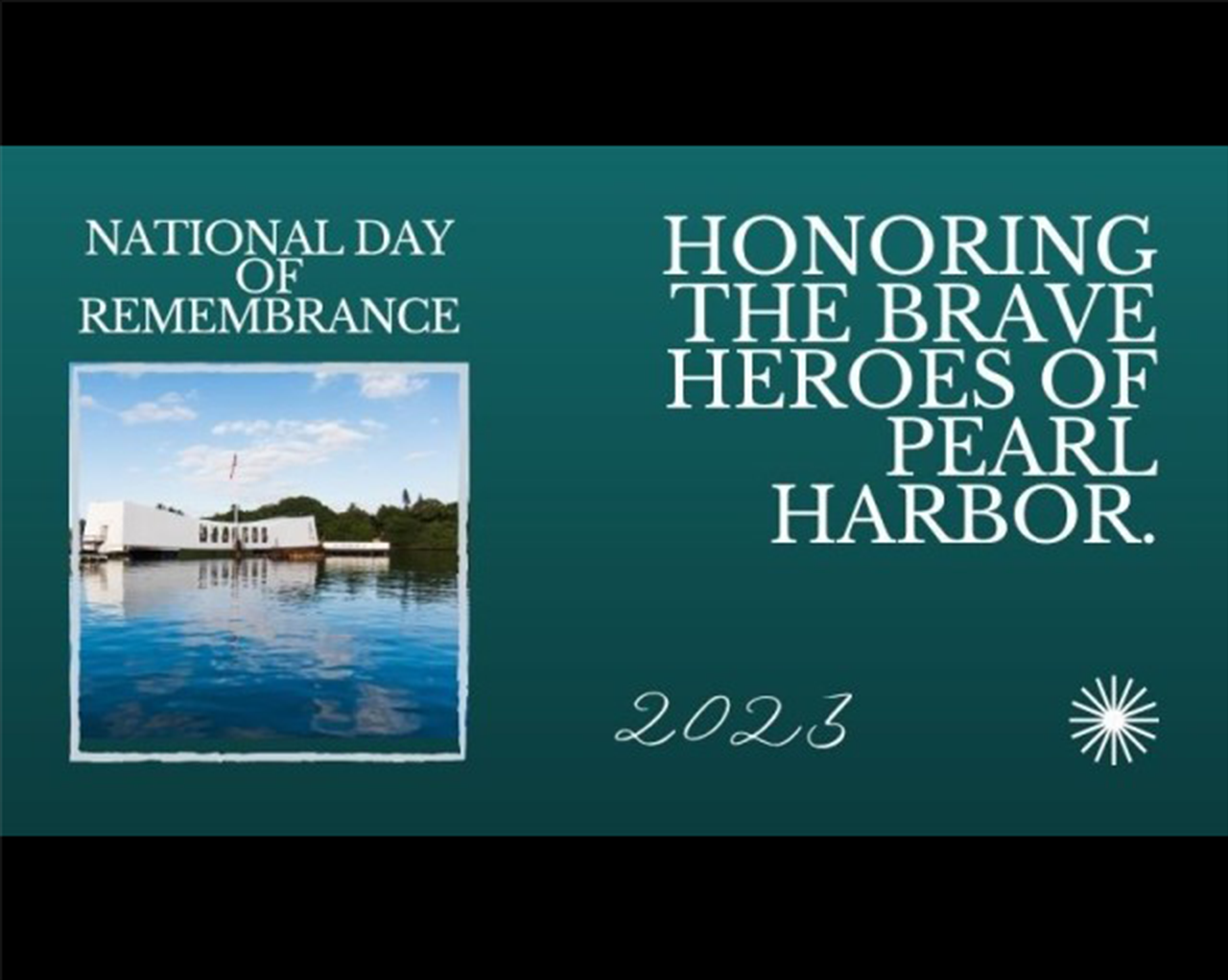 Observing National Pearl Harbor Remembrance Day